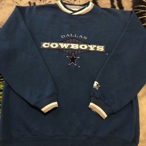 Starter Mens Dallas Cowboys Sweater Size Large